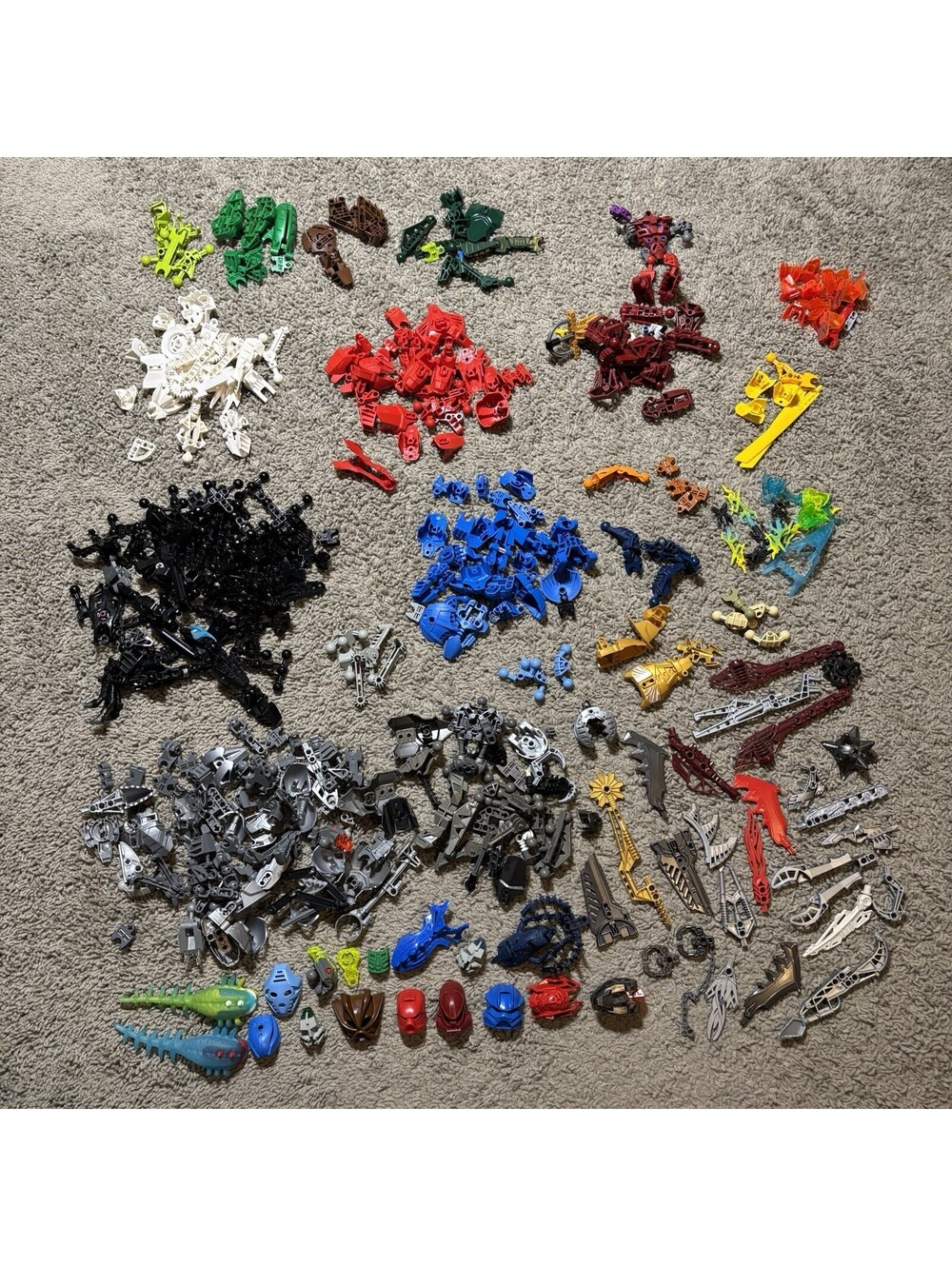 LEGO Bionicle Hero Factory Parts Lot Kanohi Masks Barraki Squids Weapons Armor